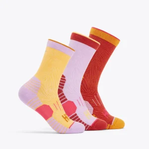 All Gender Crew Run Sock 3-Pack - 1122931-RAHVB