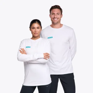 All Gender HOKA Sunrise Gpx LS Tee - 1156217-WHT